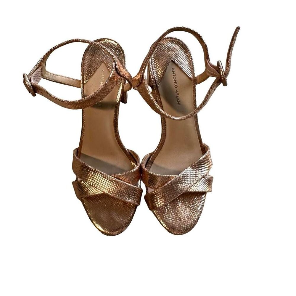 Antonio Melani Women's 7.5 Rose Gold  Block Heels
